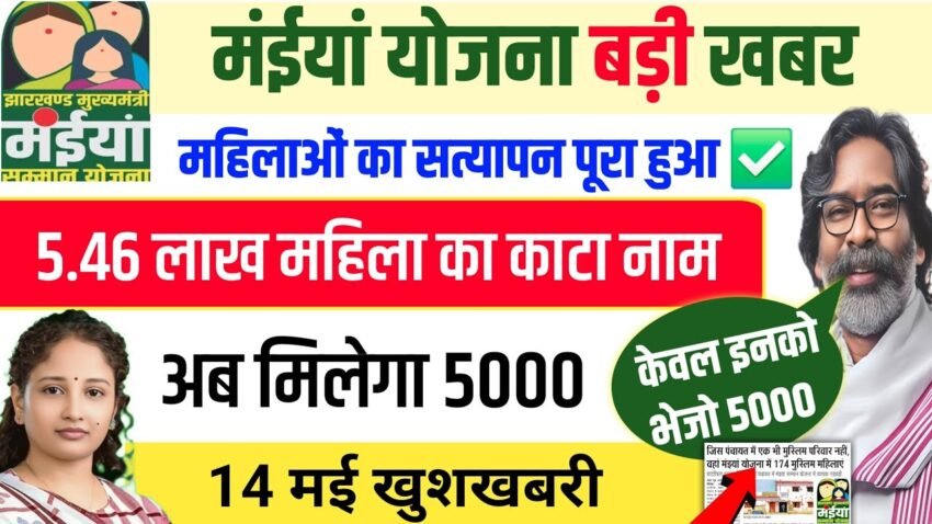 Maiya Samman Yojana 2025 ₹5000 Payment